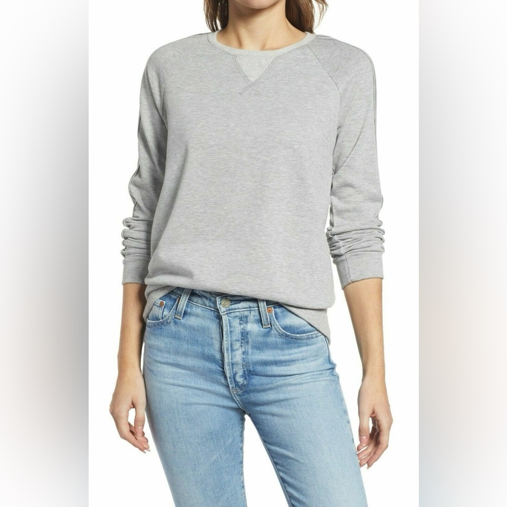 🏷️ NWT EVERLEIGH Crew Neck Lightweight Pullover Sweatshirt
